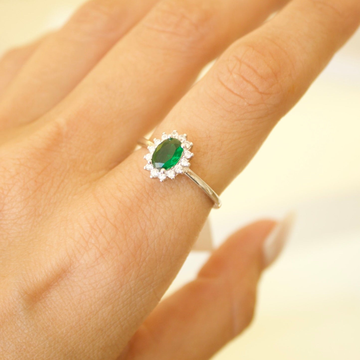 Anillo Esmeralda silver