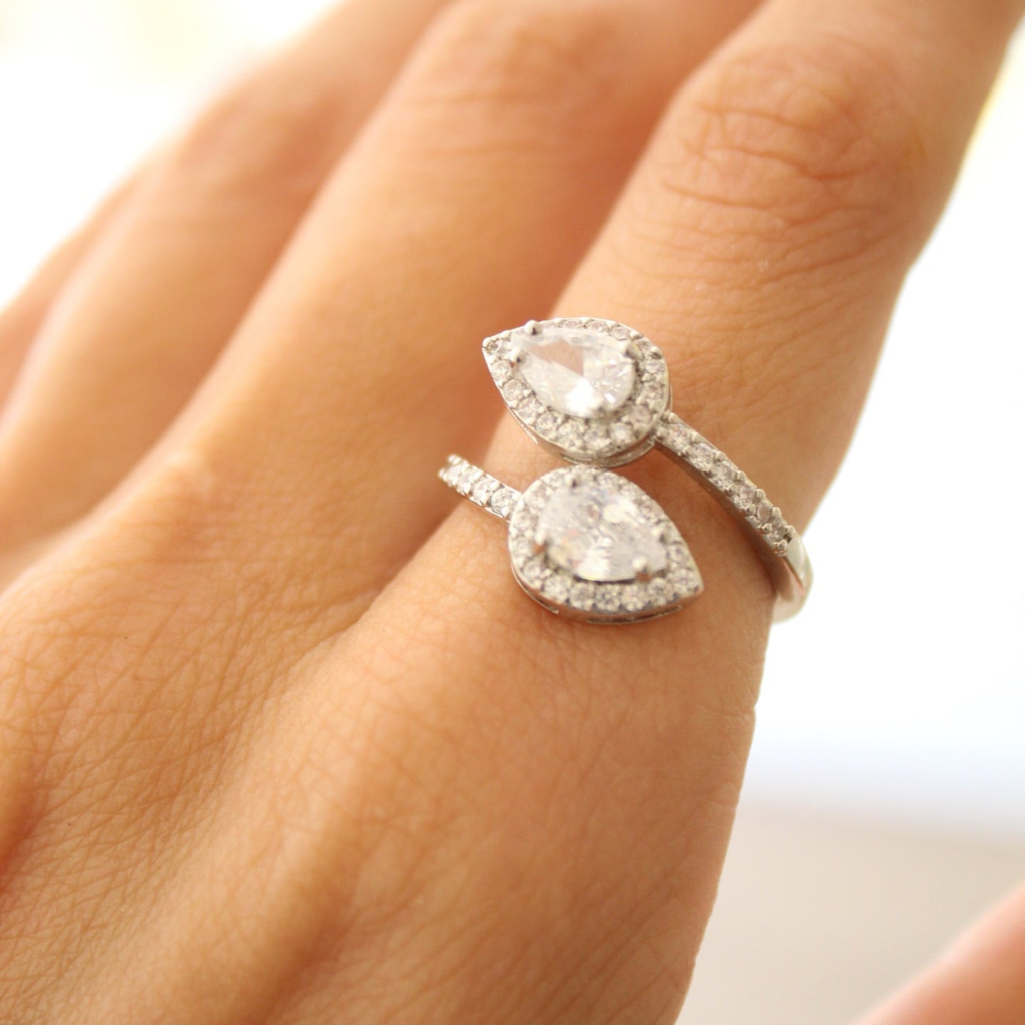 Anillo gotas silver
