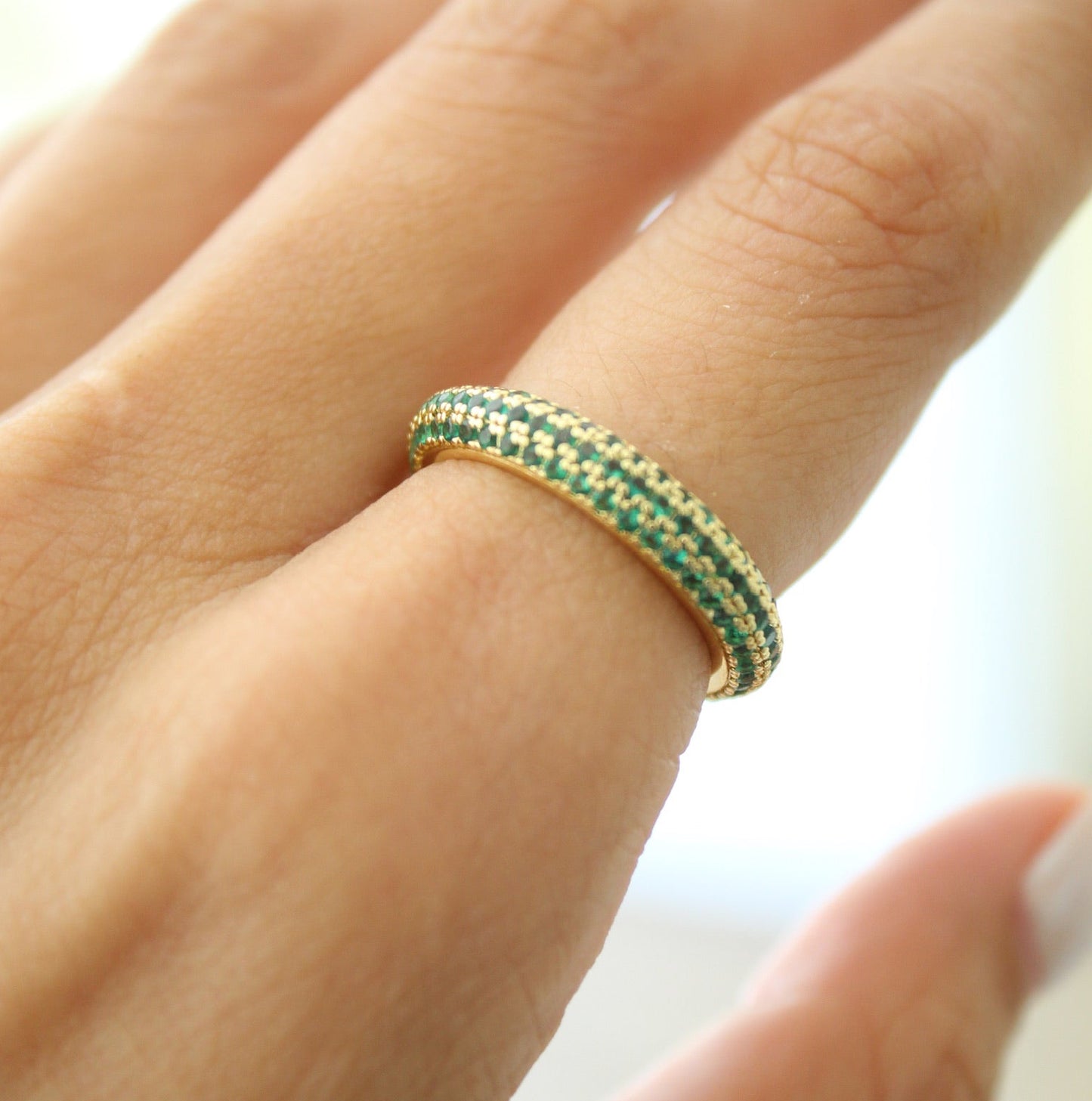 Anillo Jacky verde