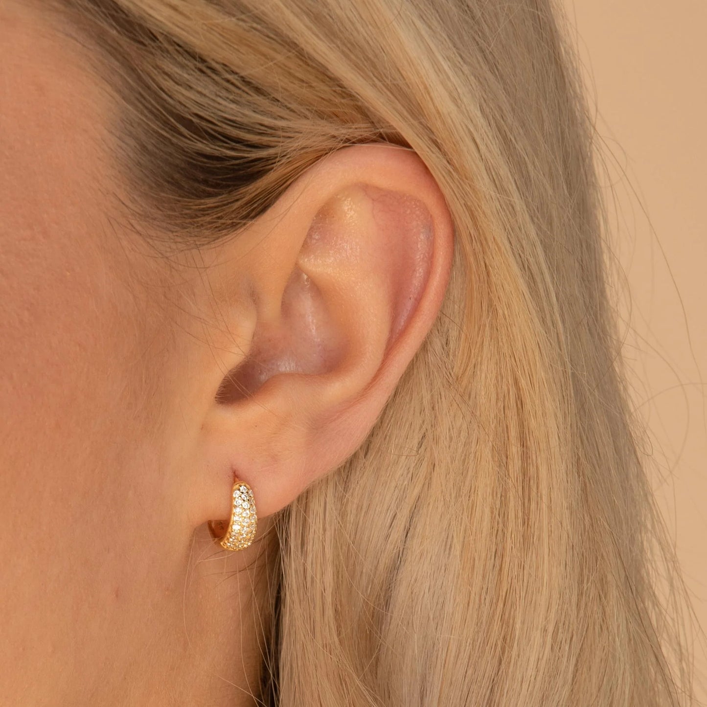 Hoop ovalado Zircon
