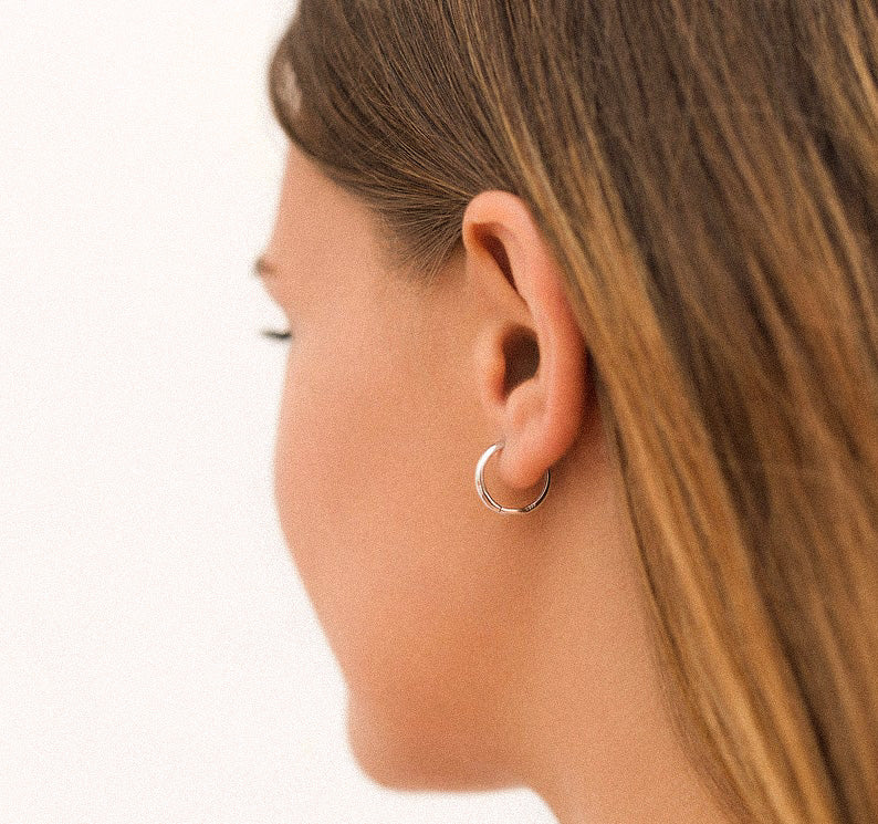 Hoop clasico silver 10mm