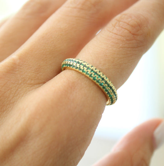 Anillo Jacky verde