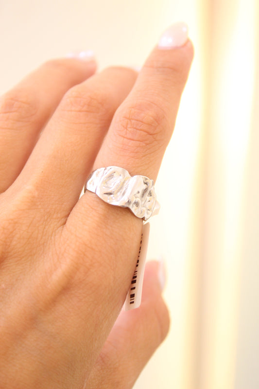 Anillo Textura Silver