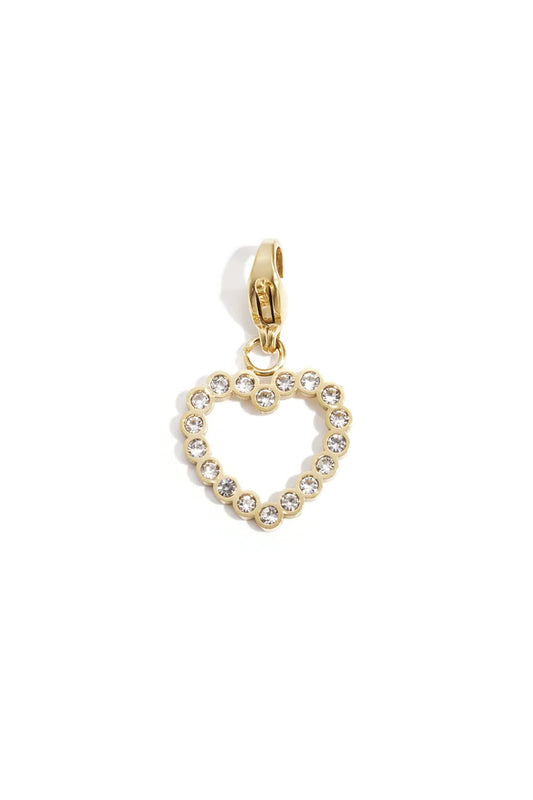 Charm corazon zircon